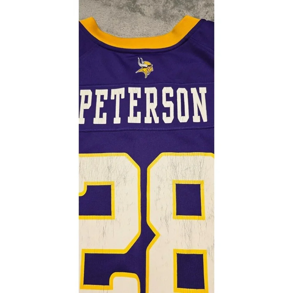 Nike On Field Adrian‎ Peterson Jersey Unisex X-large Purple Minnesota Vikings